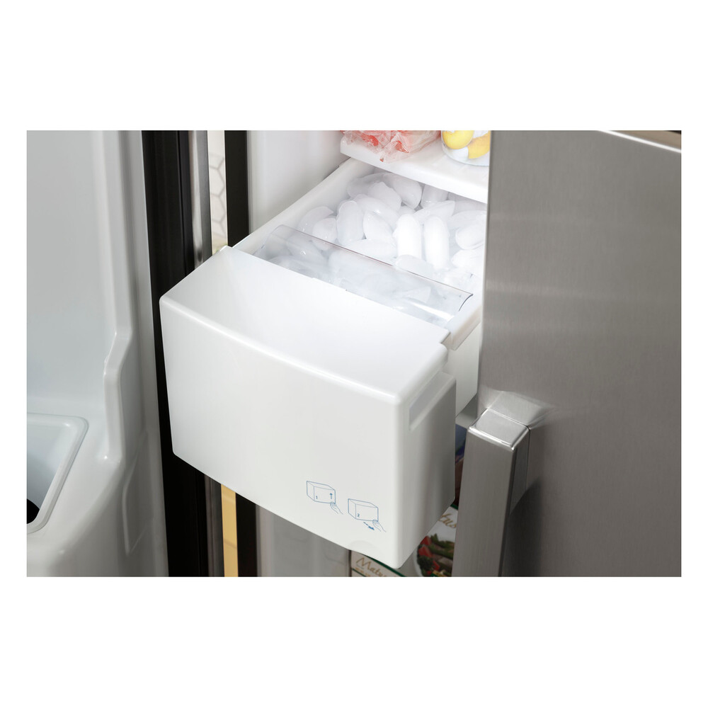 GE GSS23G 33 inch Side-By-Side Refrigerator with 23 Cu. Ft. Capacity, LED Lighting and External Dispenser