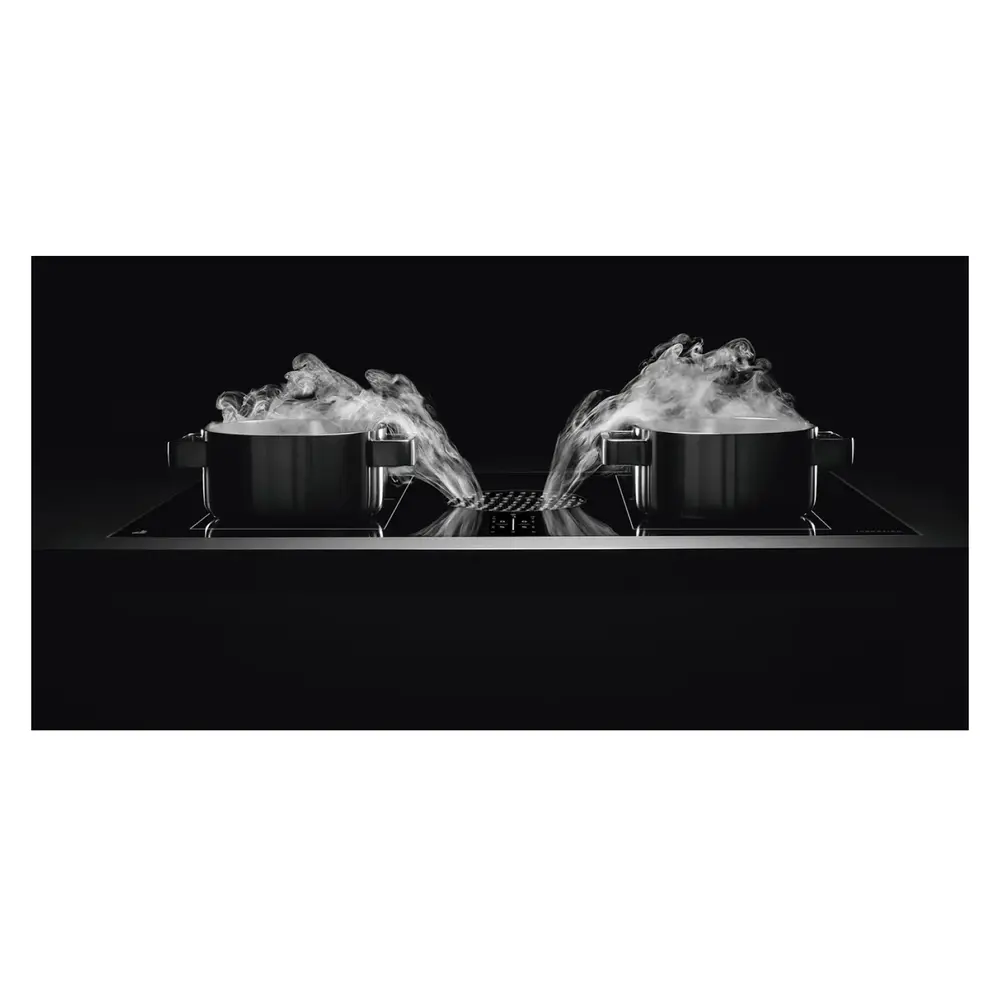 JennAir JIDT730SBL 30 inch Induction Cooktop with Downdraft, 4 Elements, Automatic Bridging, 345 CFM, Energy Star, ADA Compliant, in Black