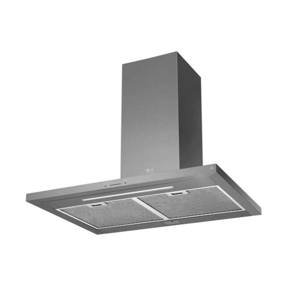 LG Studio LSHD3080 30 inch Smart Wall Mount Chimney Hood with 600 CFM Blower, 2 Dishwasher Safe Mesh Filters, IR Touch Controls, Wi-Fi Capable