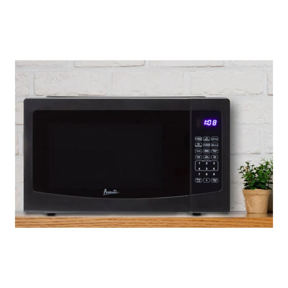 Avanti MT115V Microwave Oven with 1.1 cu. ft. Capacity, 1000 Watts Cooking Power, Electronic Control, Turntable, Electronic Control Panel