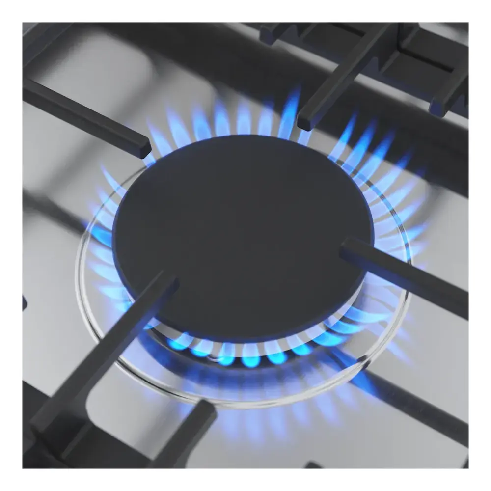 Bosch NGM5058UC 500 Series 30 inch Gas Cooktop with 5 Burners, OptiSim, Continuous Cast Iron Grates, ADA Compliant, in Stainless Steel