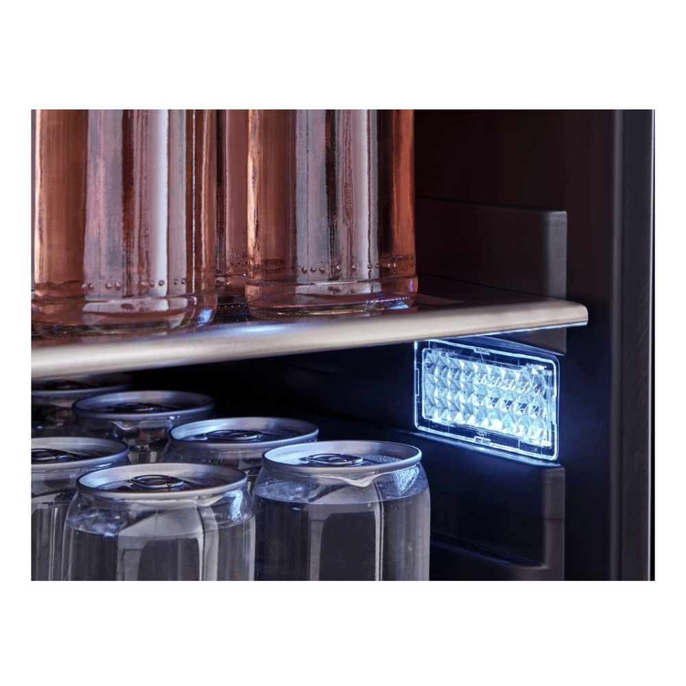 Zephyr PRB24C01AGADA 24 inch Single Zone Beverage Cooler with 5.11 cu. ft. Capacity, PreciseTemp™, Active Cooling Technology, Carbon Filter Air Filtration, in Stainless Steel