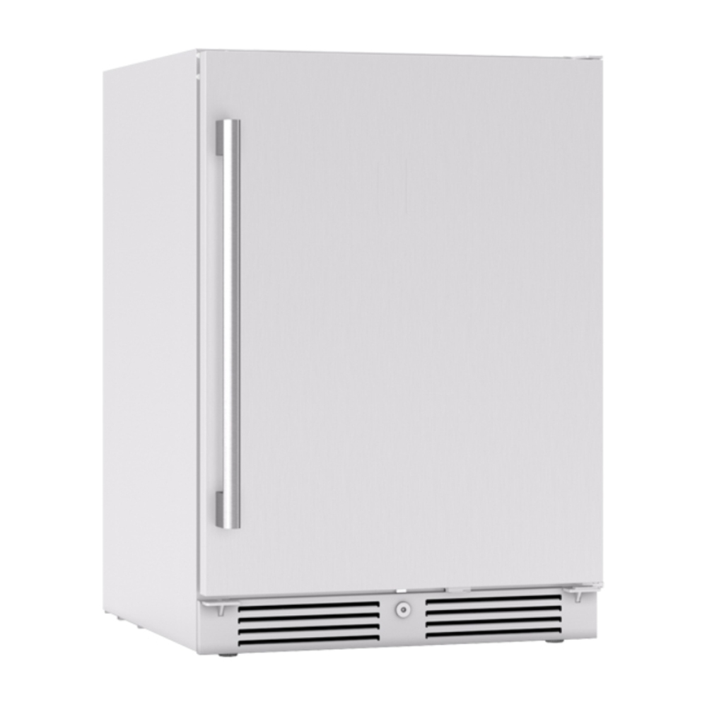 Zephyr PRB24C01ASOD 24 inch Outdoor Single Zone Beverage Cooler with 5.6 cu. ft. Capacity, PreciseTemp™, Active Cooling Technology, Carbon Filter Air Filtration, in Stainless Steel