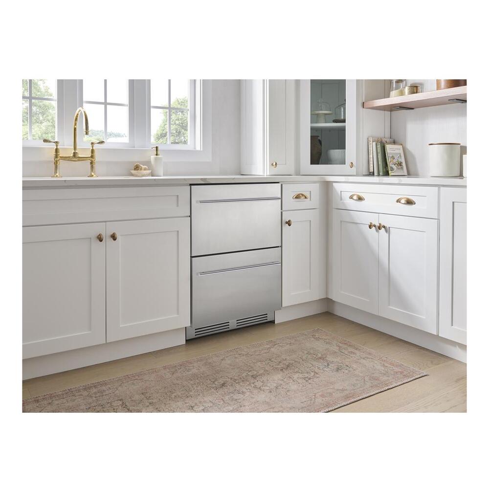 Zephyr PRRD24C1AS 24" Presrv™ UnderCounter Compact / Built-in Single Zone Refrigerator Drawers with 5.4 cu. ft. Capacity, PreciseTemp™, Active Cooling Technology, Quick Chill, in Stainless Steel