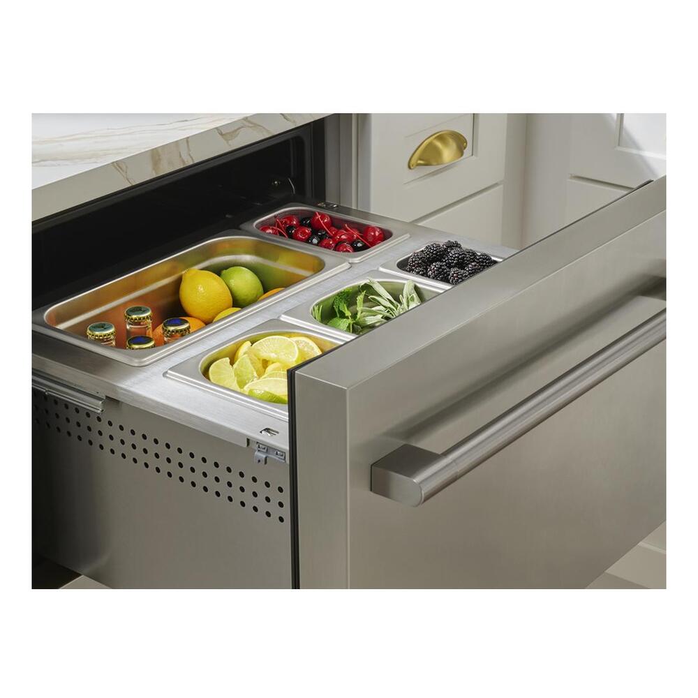 Zephyr PRRD24C2AS 24" Presrv™ UnderCounter Compact / Built-in Dual Zone Refrigerator Drawers with 5.1 cu. ft. Capacity, PreciseTemp™, Active Cooling Technology, 3-Color Electronic Touch Controls, in Stainless Steel
