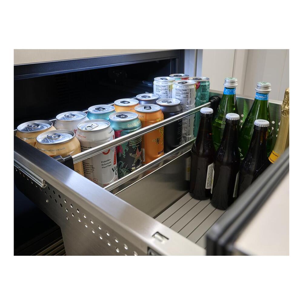 Zephyr PRRD24C2AS 24" Presrv™ UnderCounter Compact / Built-in Dual Zone Refrigerator Drawers with 5.1 cu. ft. Capacity, PreciseTemp™, Active Cooling Technology, 3-Color Electronic Touch Controls, in Stainless Steel