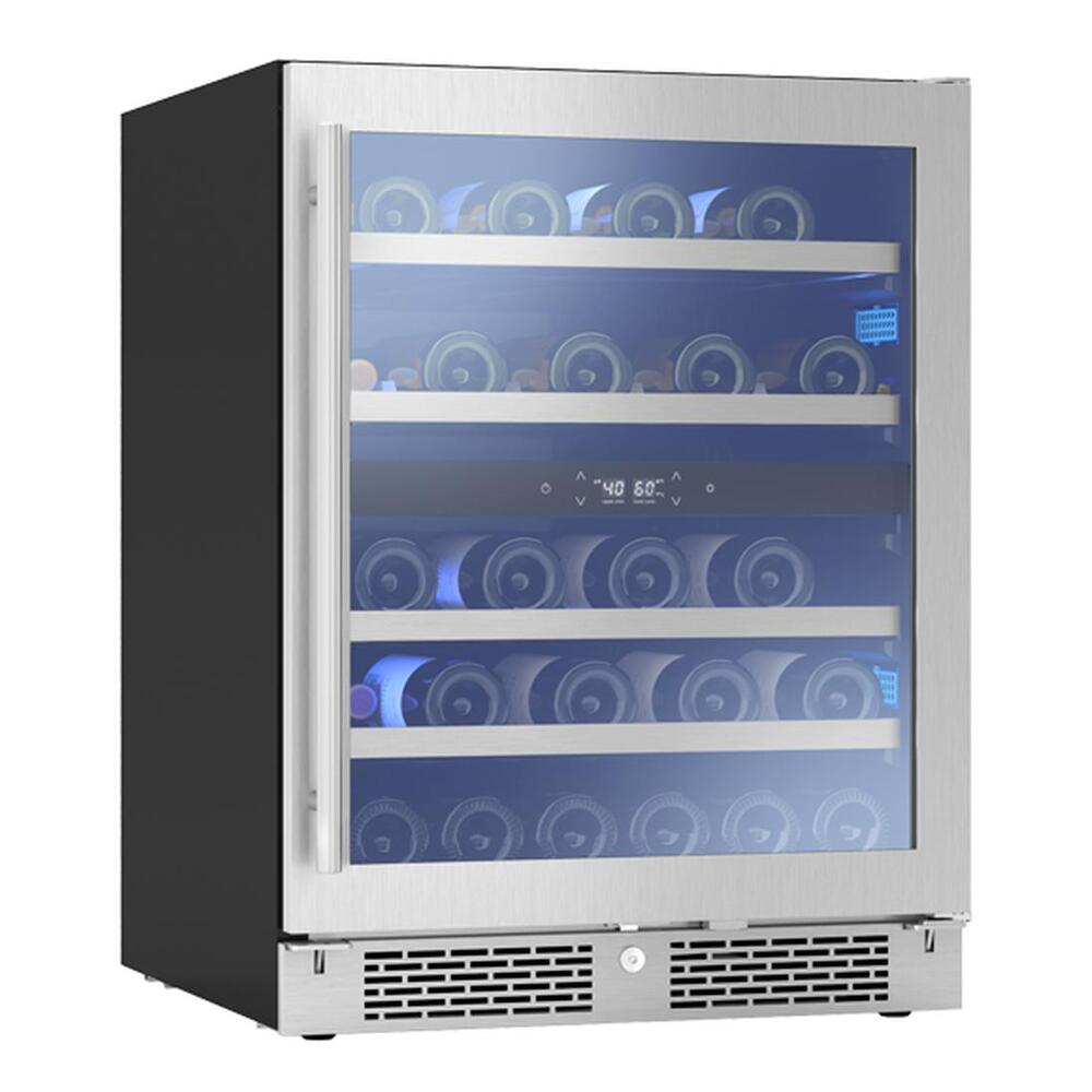Zephyr PRW24C02AGADA 24" Presrv™ UnderCounter Compact / Built-in / Freestanding Single Zone Wine Cooler with 4.75 cu. ft. Capacity, PreciseTemp™, Active Cooling Technology, 3-Color Electronic Touch Controls, in Stainless Steel