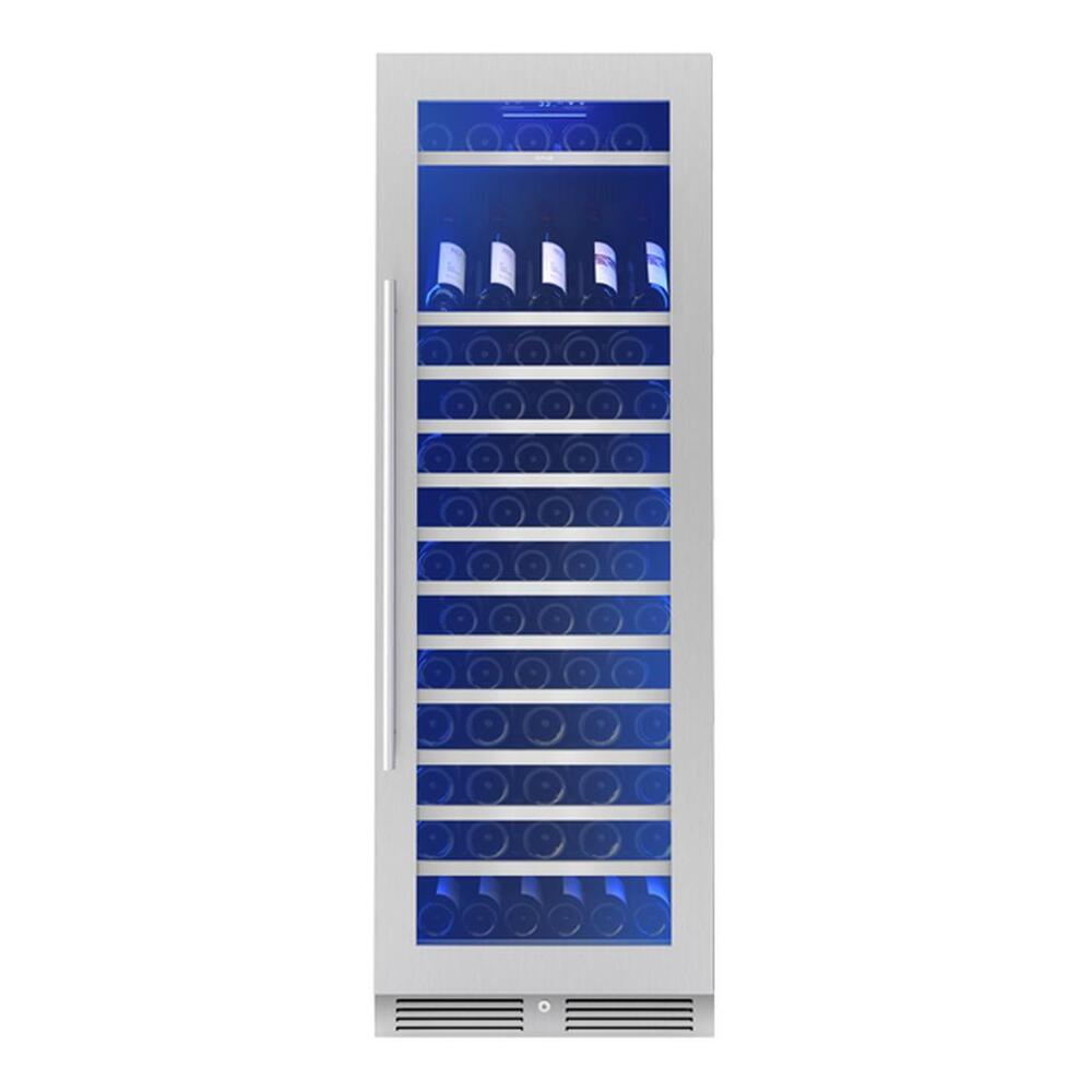 Zephyr PRW24F01CG 24" Presrv™ UnderCounter Compact / Built-in / Freestanding Single Zone Full-Size Wine Cooler with 14.9 cu. ft. Capacity, PreciseTemp™, Active Cooling Technology, 3-Color Electronic Touch Controls, in Stainless Steel