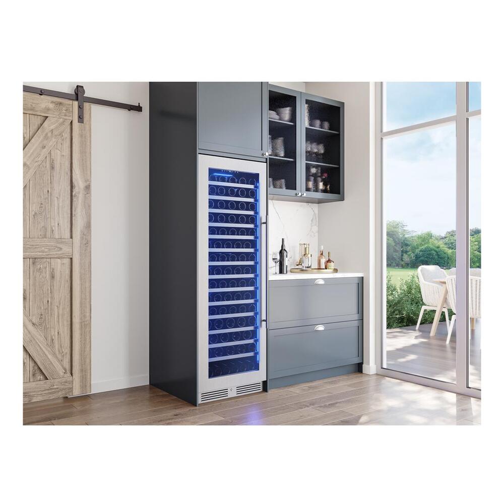 Zephyr PRW24F01CG 24" Presrv™ UnderCounter Compact / Built-in / Freestanding Single Zone Full-Size Wine Cooler with 14.9 cu. ft. Capacity, PreciseTemp™, Active Cooling Technology, 3-Color Electronic Touch Controls, in Stainless Steel