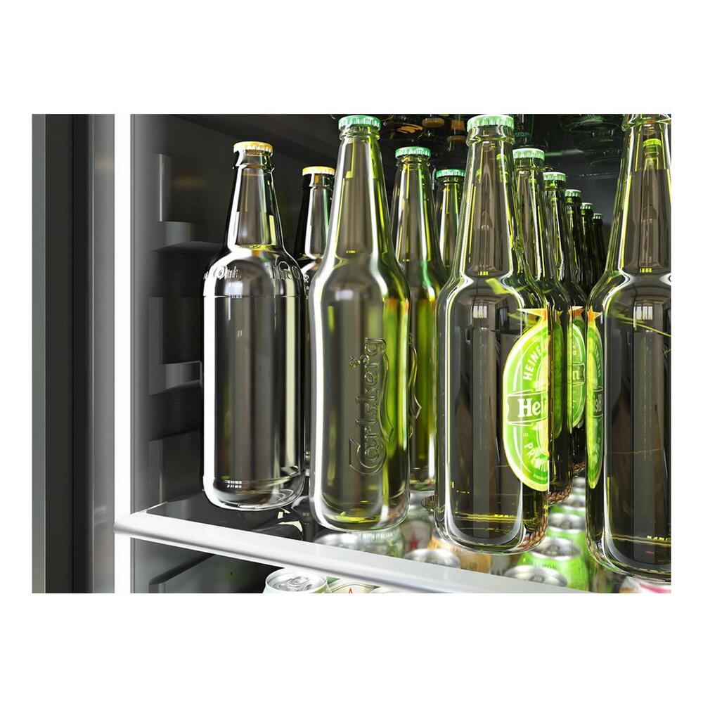Zephyr PRWB24F02BG 24" Presrv™ UnderCounter Compact / Built-in / Freestanding Dual Zone Full-Size Wine Cooler and Beverage Center with 14.5 cu. ft. Capacity, PreciseTemp™, Active Cooling Technology, 3-Color Electronic Touch Controls, in Stainless Steel