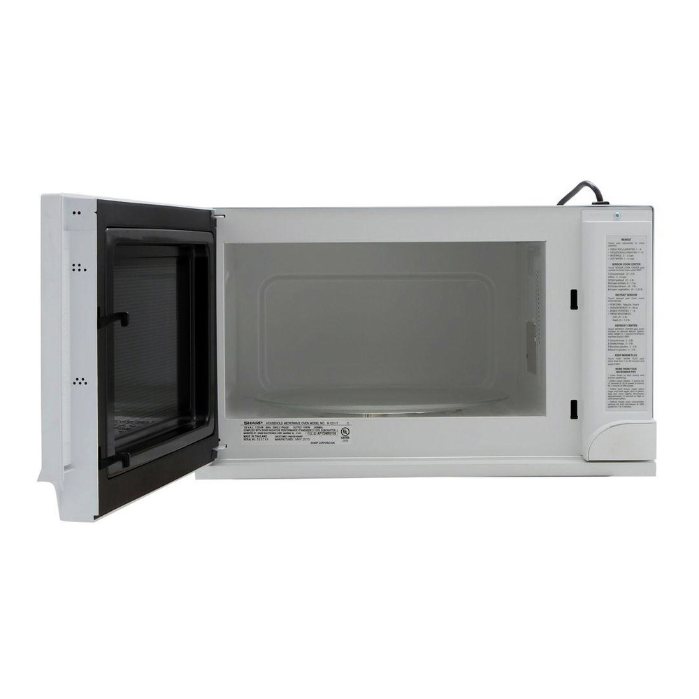 Sharp R121TY 24 inch Over the Counter Microwave with 1.5 cu. ft. Capacity, 1100-Watt, Turntable, 11 Sensor Cook Options, and 11 Cooking Power Levels