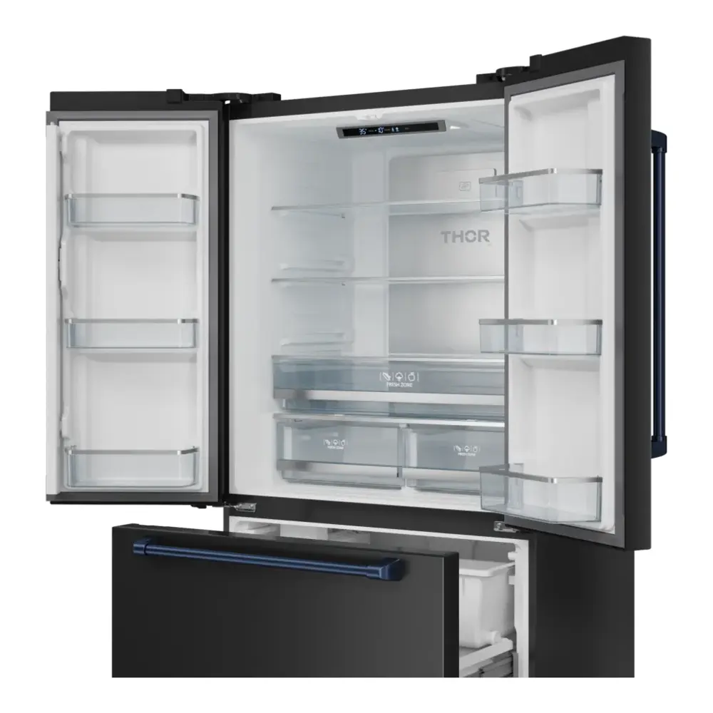 Thor Kitchen-RF3621CTD00-right tilted view with doors open