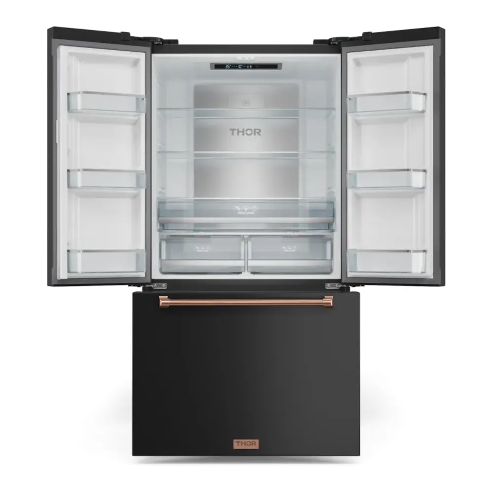 Thor Kitchen-RF3621CTD00RSG-front view with doors open