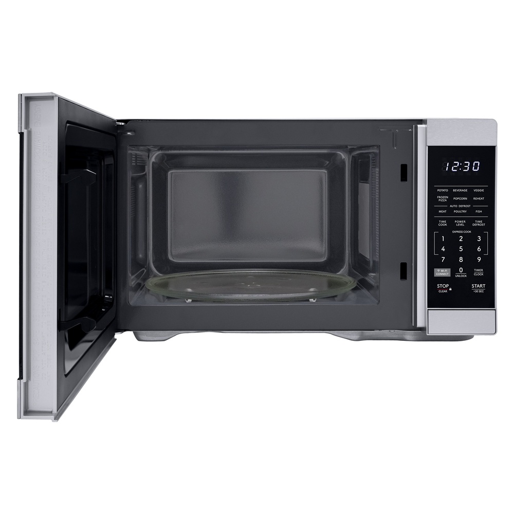 Sharp SMC1162KS 21 inch Countertop Microwave with 1.1 cu. ft. Capacity, Orville Redenbacher’s Certified, 1000 Watts Cooking Power, LED Interior Lighting and Carousel Turntable in Stainless Steel