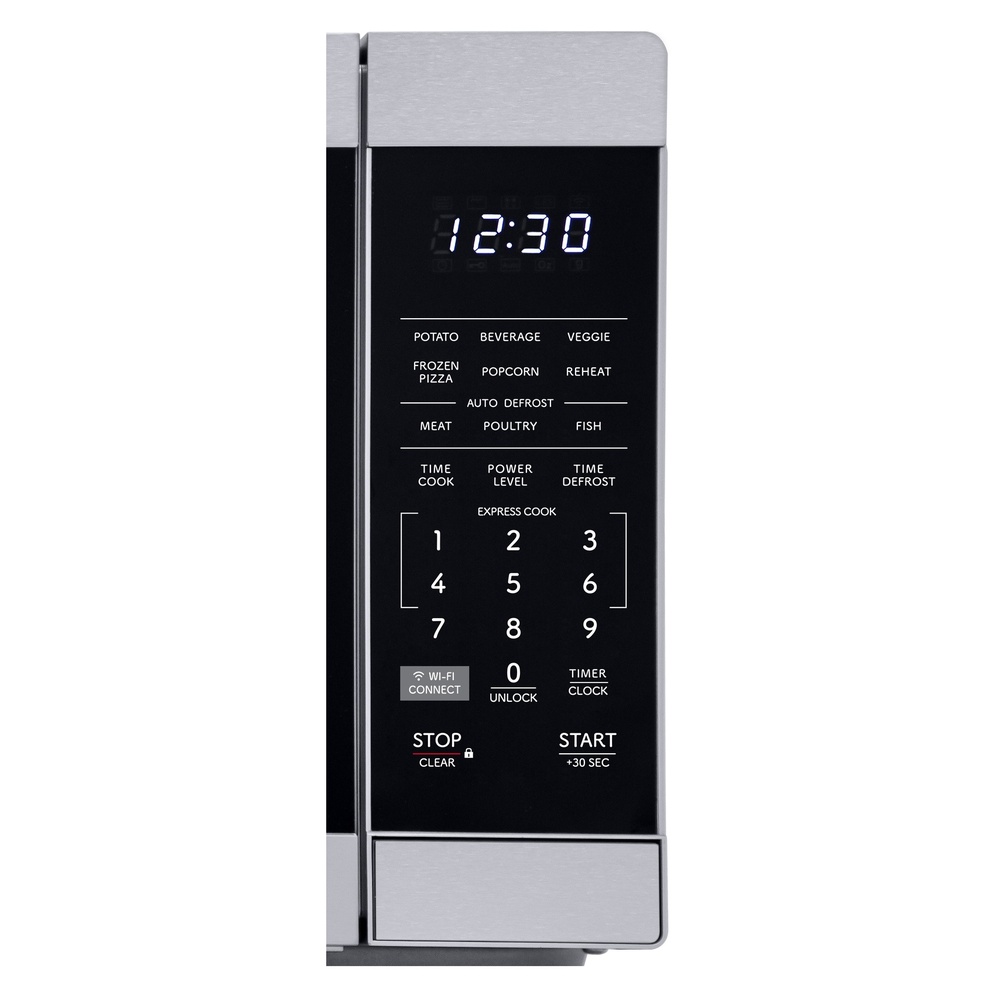 Sharp SMC1162KS 21 inch Countertop Microwave with 1.1 cu. ft. Capacity, Orville Redenbacher’s Certified, 1000 Watts Cooking Power, LED Interior Lighting and Carousel Turntable in Stainless Steel
