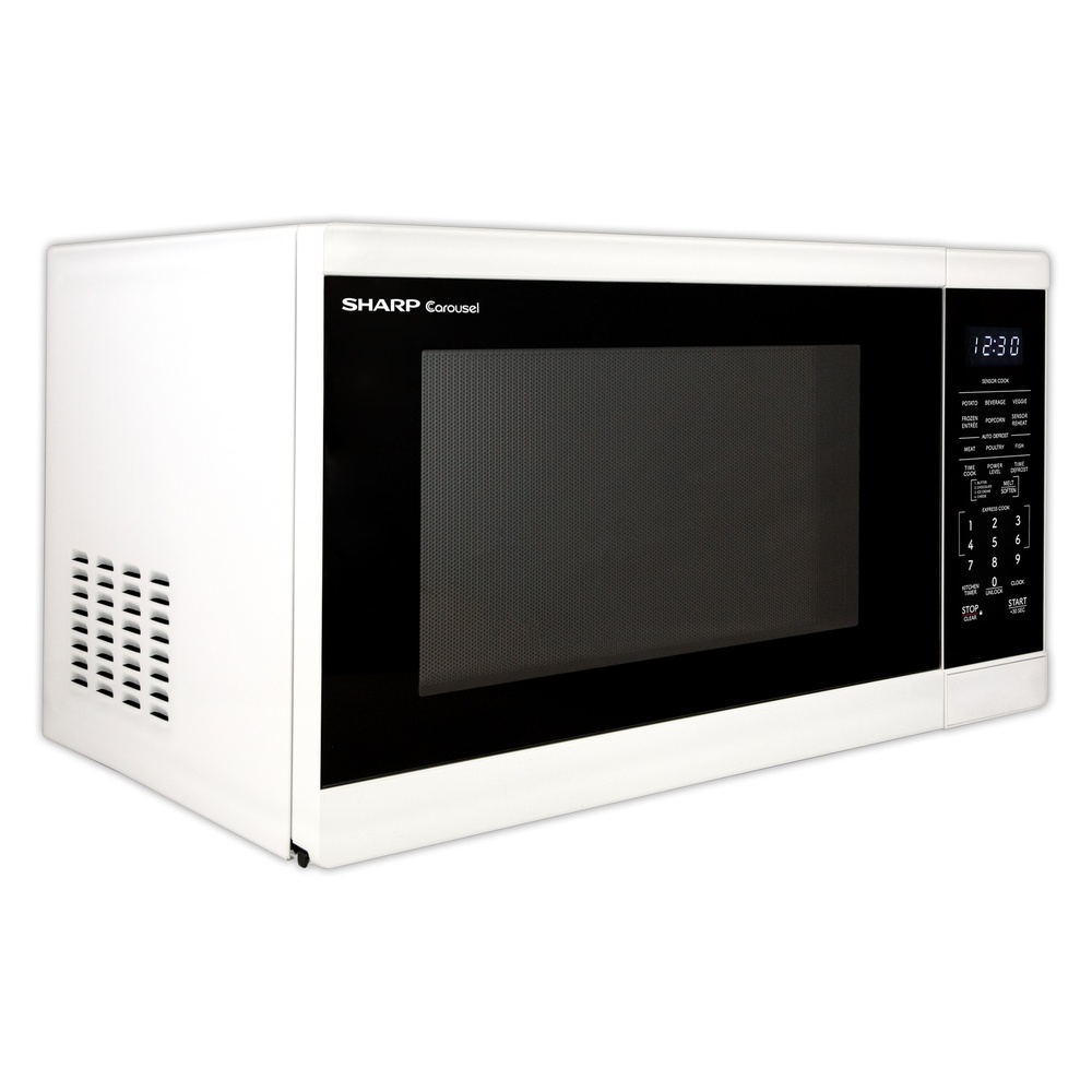 Sharp SMC1461K 21 inch Countertop Microwave with 1.4 cu. ft. Capacity, 1100 Watts Cooking Power, Sensor Cooking and Carousel Turntable
