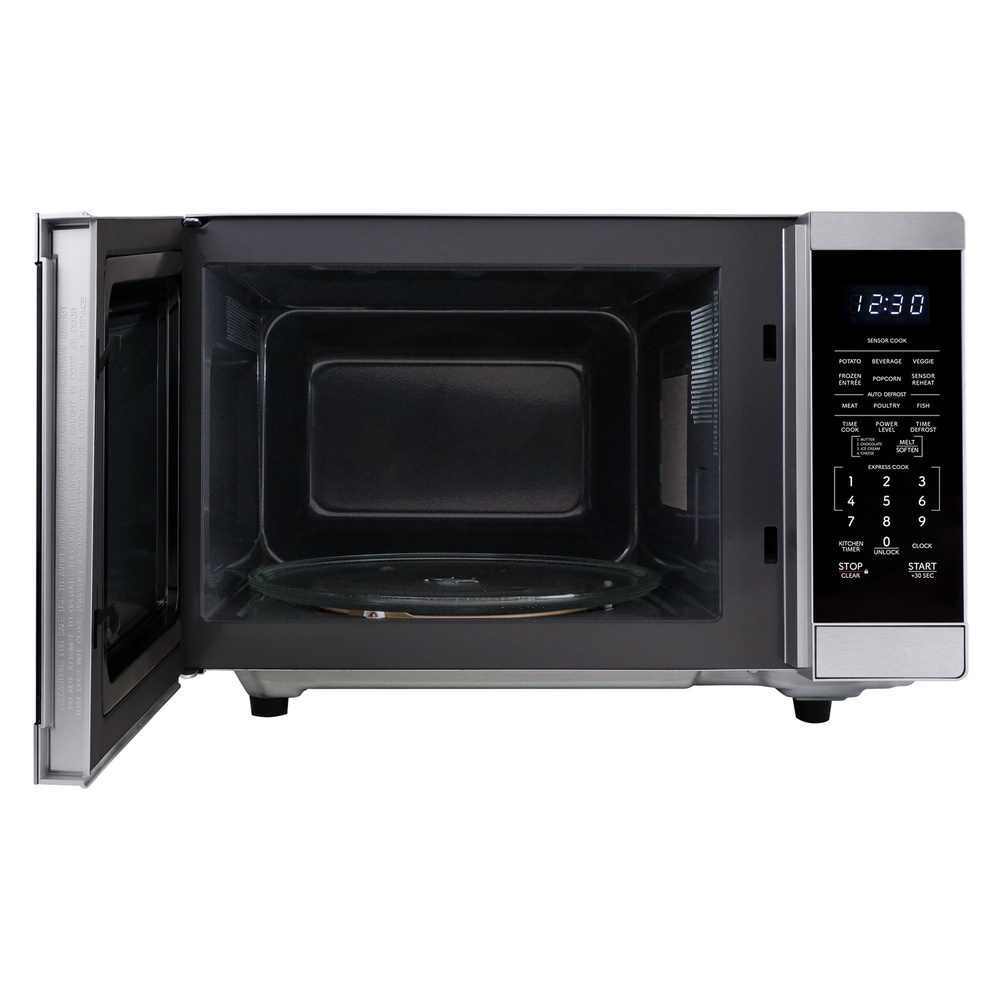 Sharp SMC1464KS 21 inch Countertop Microwave with 1.4 cu. ft. Capacity, Orville Redenbacher’s Certified, 1100 Watts Cooking Power, LED Interior Lighting and Carousel Turntable in Stainless Steel