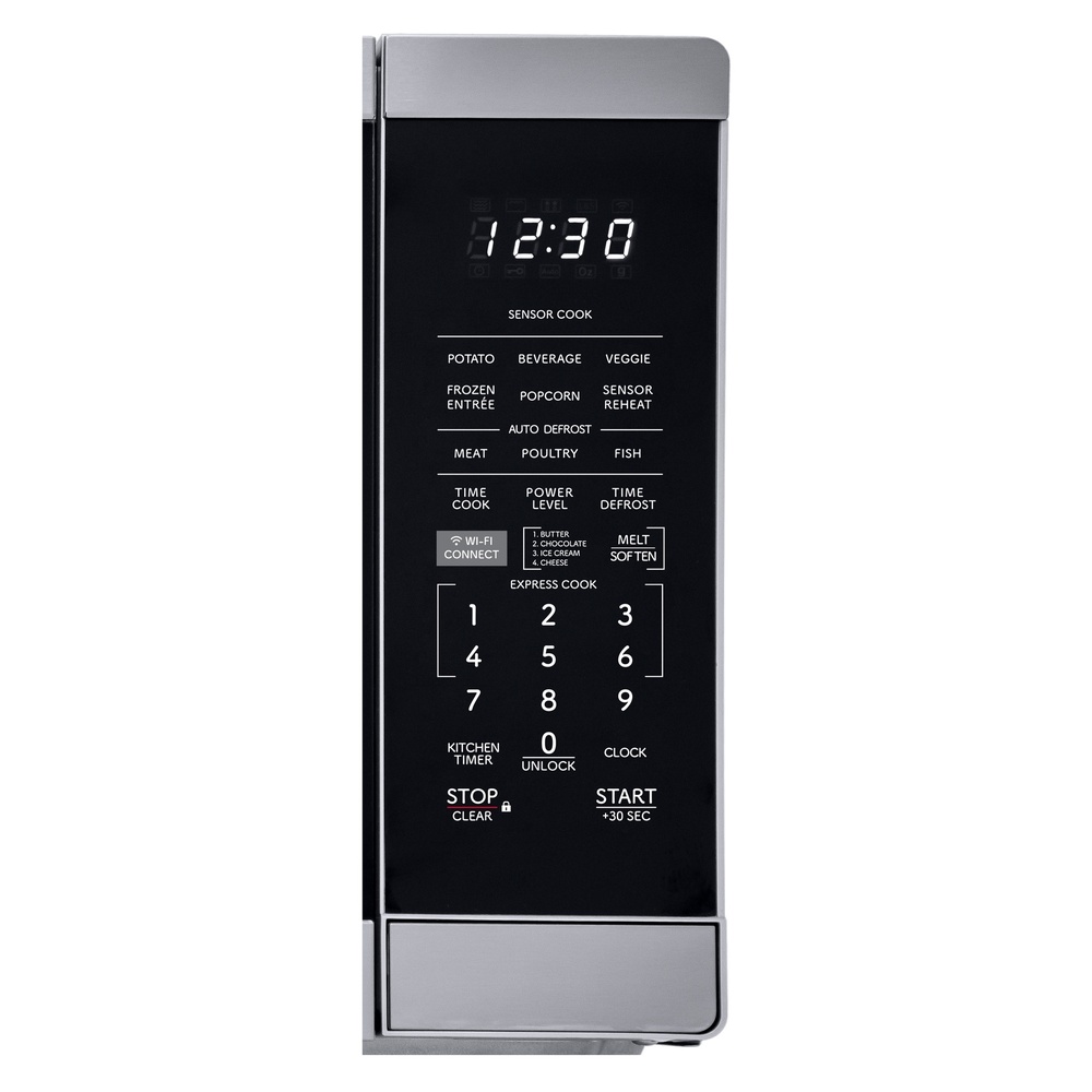 Sharp SMC1469KS 21 inch Smart Countertop Microwave with 1.4 cu. ft. Capacity, Orville Redenbacher’s Certified, 1100 Watts Cooking Power, LED Interior Lighting, Works with Alexa and Carousel Turntable in Stainless Steel