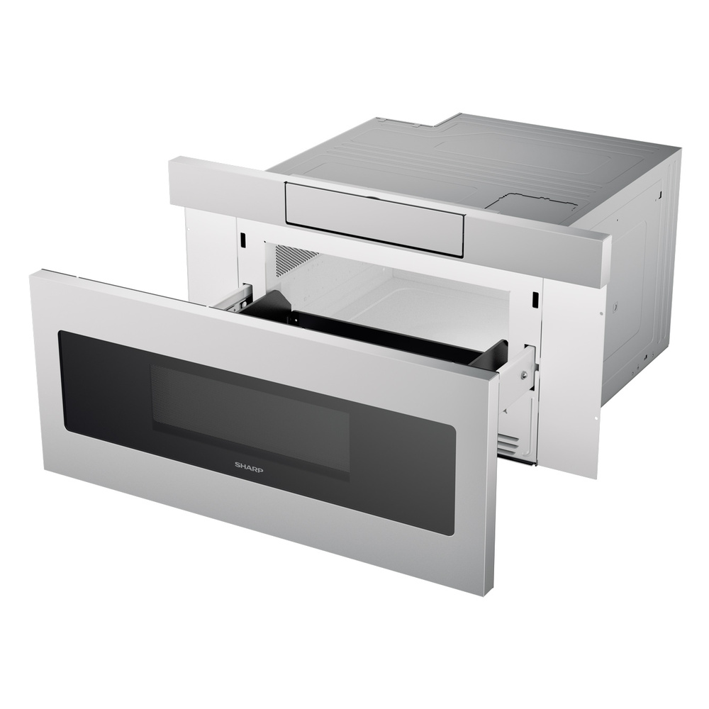 Sharp SMD3070ASY 30 inch Microwave Drawer with 1.2 cu. ft. Capacity, 950 Cooking Watts, Digital LCD Display, Kitchen Timer, Child Lock, Interior Oven Light, UL Listed, in Stainless Steel