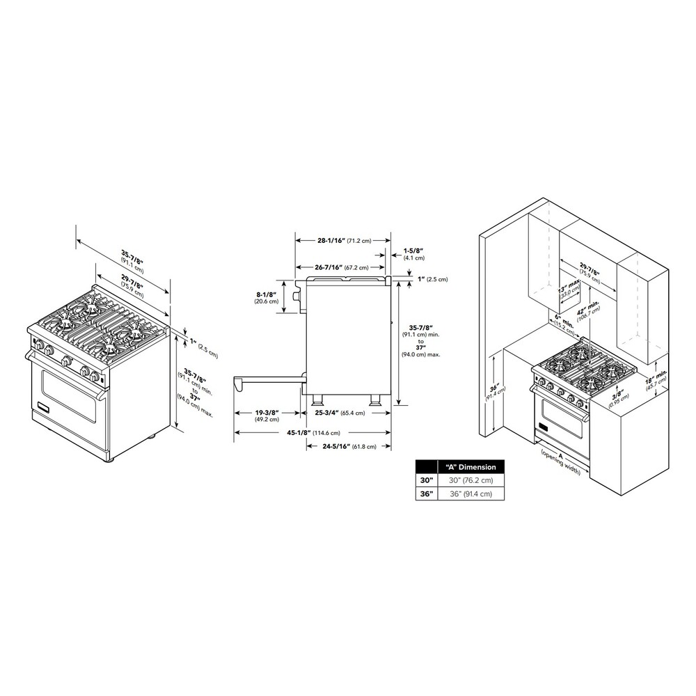 Viking VGIC53024B 5 Series 30 inch Open Burner Gas Range