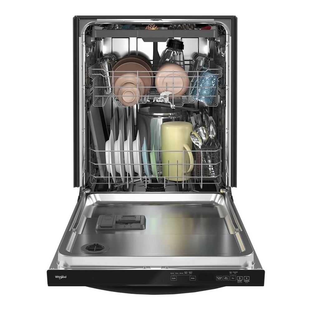 Whirlpool WDT750SAK 24 inch Built-In Dishwasher with 3rd Rack, Adjustable 2nd rack, Leak Detection System, Cycle Status Indicator