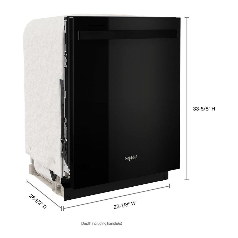 Whirlpool WDT750SAK 24 inch Built-In Dishwasher with 3rd Rack, Adjustable 2nd rack, Leak Detection System, Cycle Status Indicator