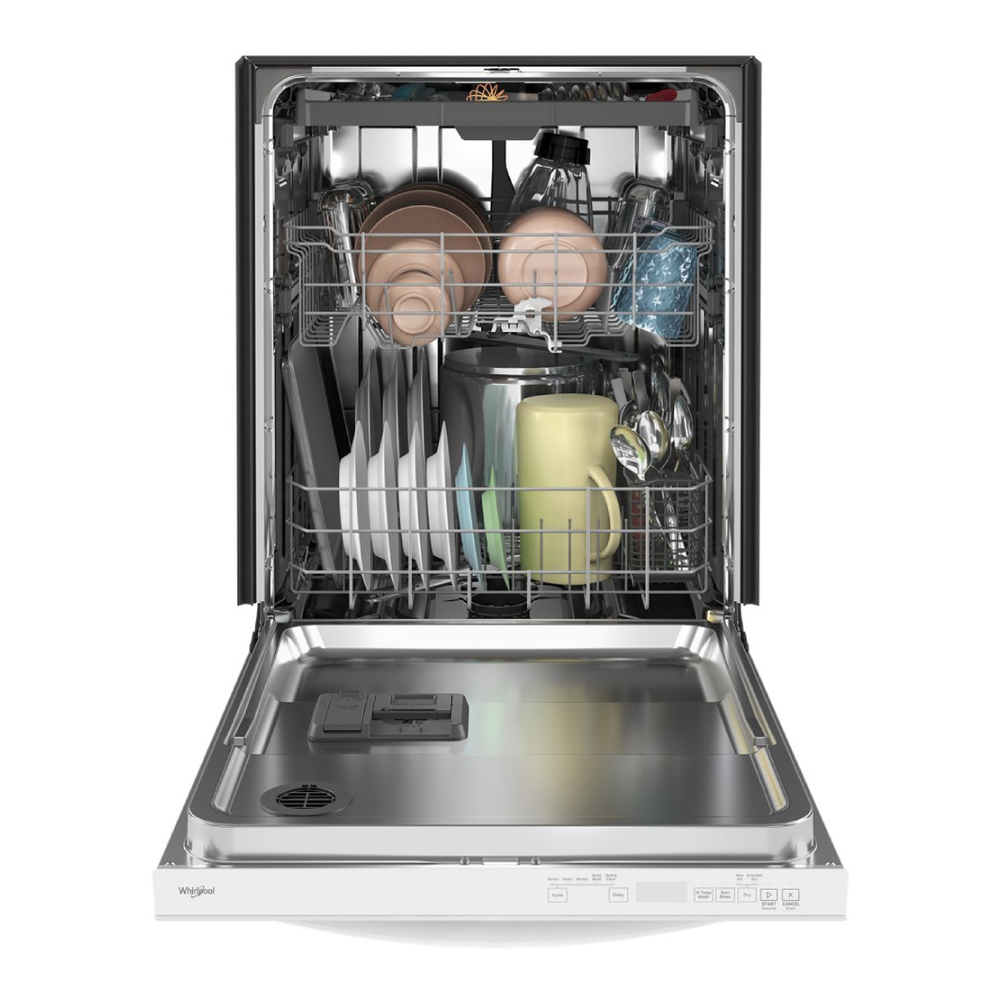 Whirlpool WDT750SAK 24" Built-In Dishwasher with 3rd Rack, Adjustable 2nd rack, Leak Detection System, Cycle Status Indicator