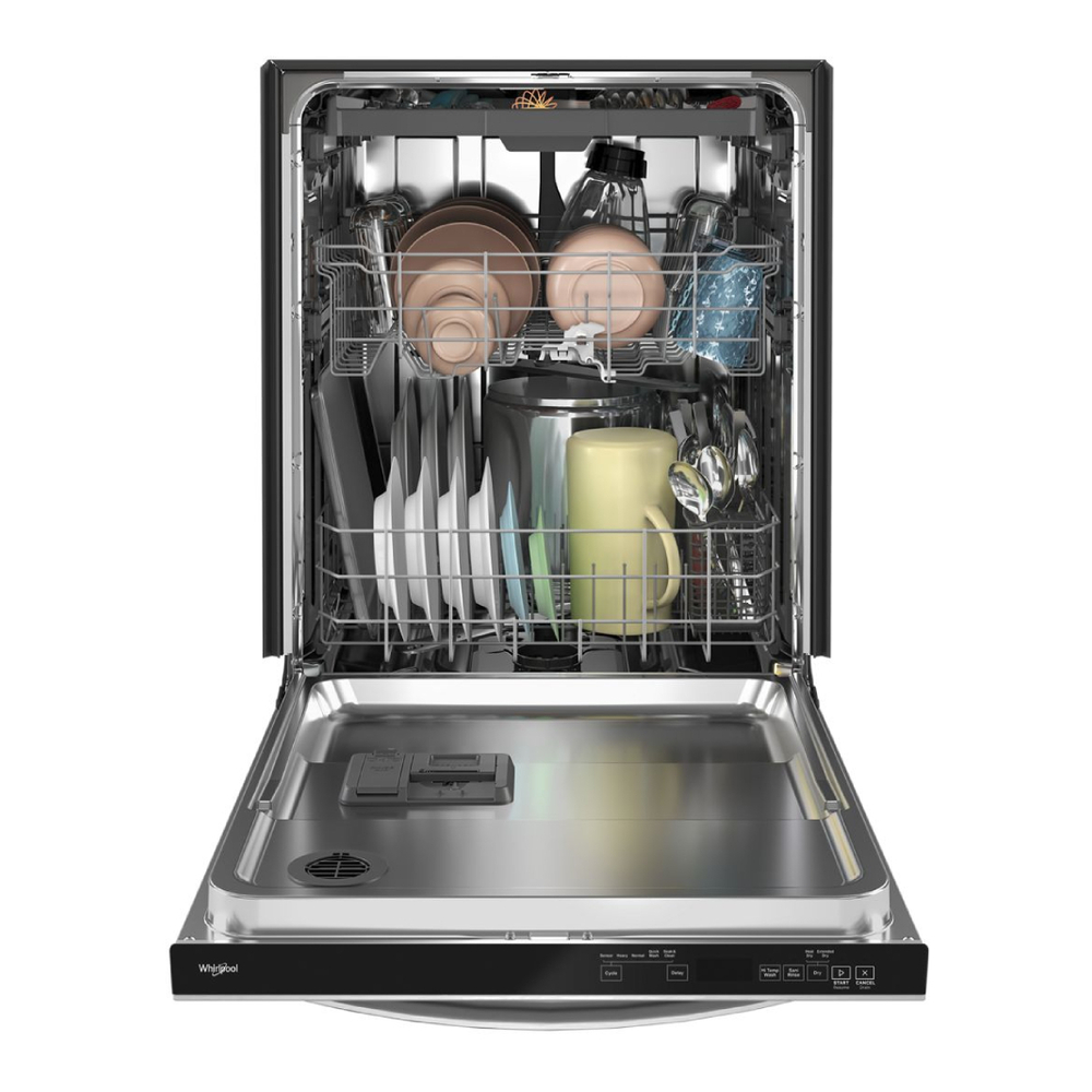 Whirlpool WDT750SAK 24" Built-In Dishwasher with 3rd Rack, Adjustable 2nd rack, Leak Detection System, Cycle Status Indicator