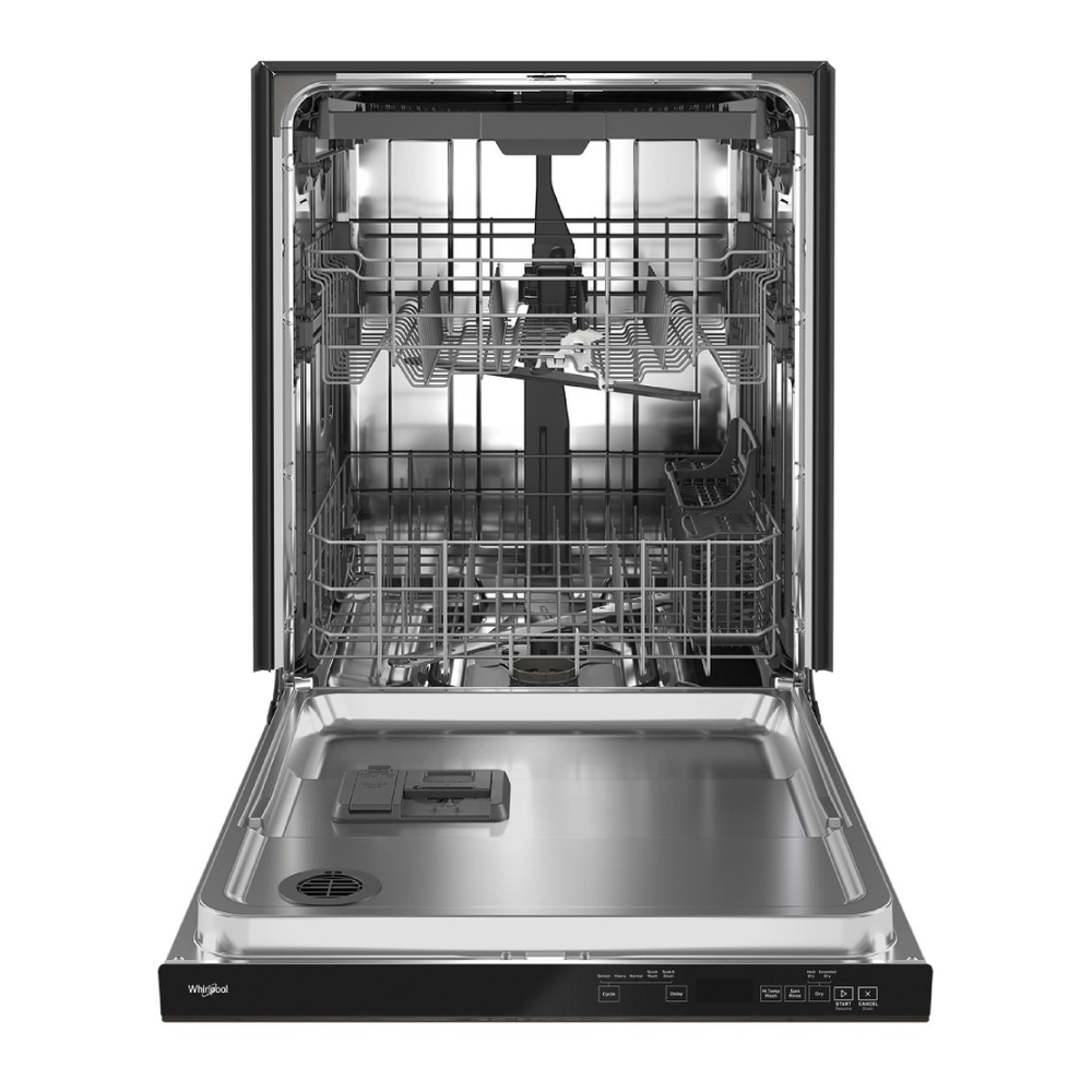 Whirlpool WDTA50SAK 24" Built-In Dishwasher with 3rd Rack, Adjustable 2nd rack, Leak Detection System, Cycle Status Indicator