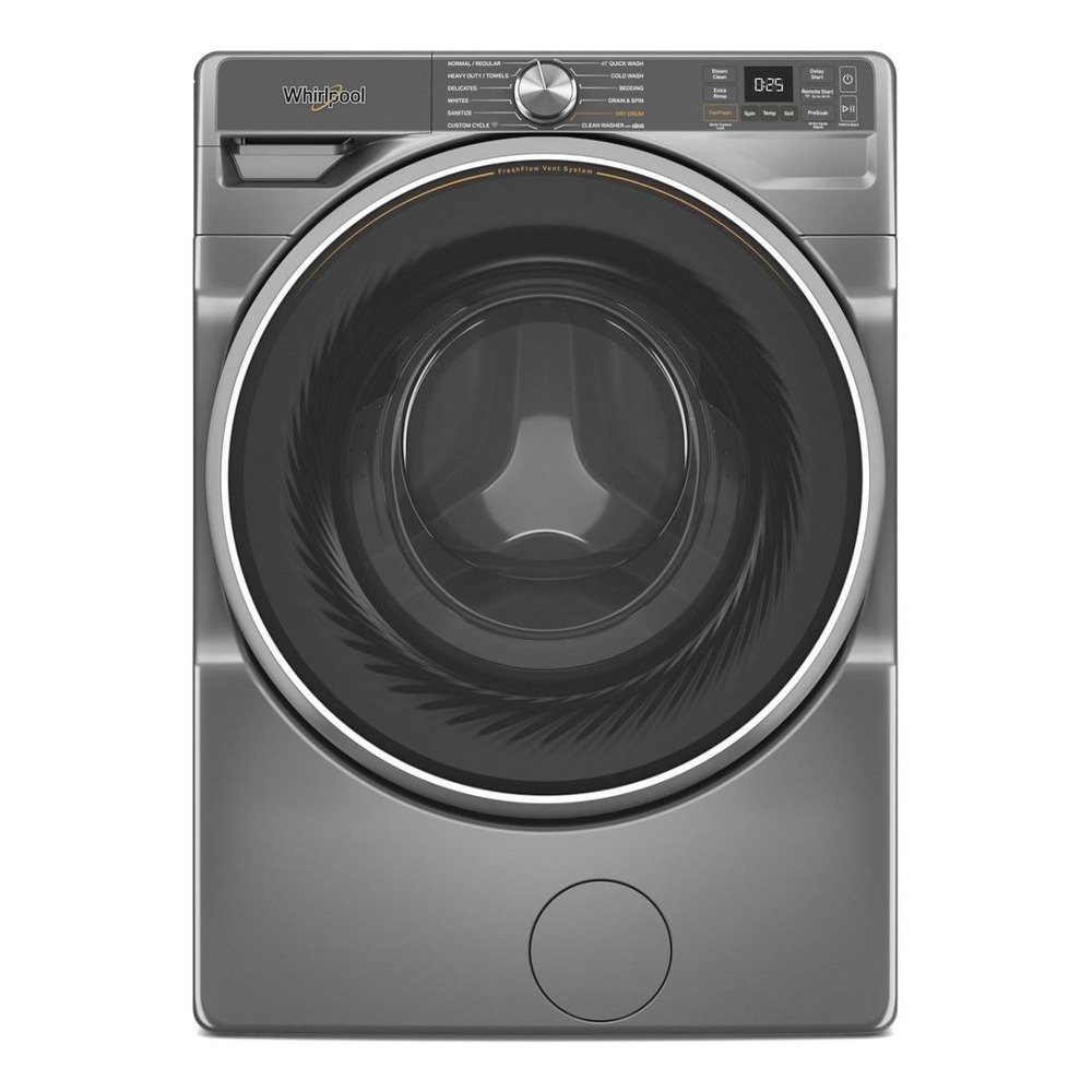 Whirlpool WFW6720R 27 inch Front Load Washer with 5.0 cu. ft. Capacity, Voice Control, Quick Wash & Dry, AI Intelligent Wash