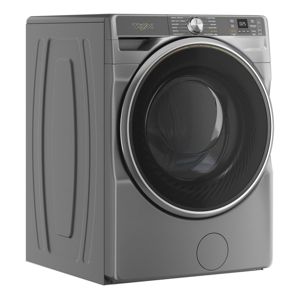Whirlpool WFW6720R 27 inch Front Load Washer with 5.0 cu. ft. Capacity, Voice Control, Quick Wash & Dry, AI Intelligent Wash