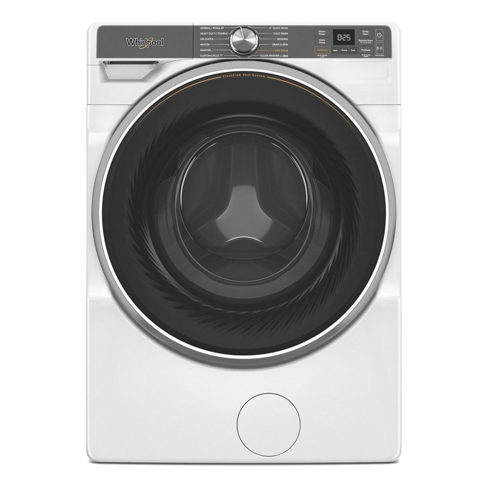Whirlpool WFW6720R 27 inch Front Load Washer with 5.0 cu. ft. Capacity, Voice Control, Quick Wash & Dry, AI Intelligent Wash