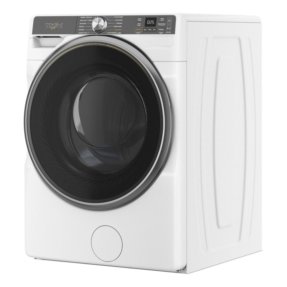 Whirlpool WFW6720R 27 inch Front Load Washer with 5.0 cu. ft. Capacity, Voice Control, Quick Wash & Dry, AI Intelligent Wash