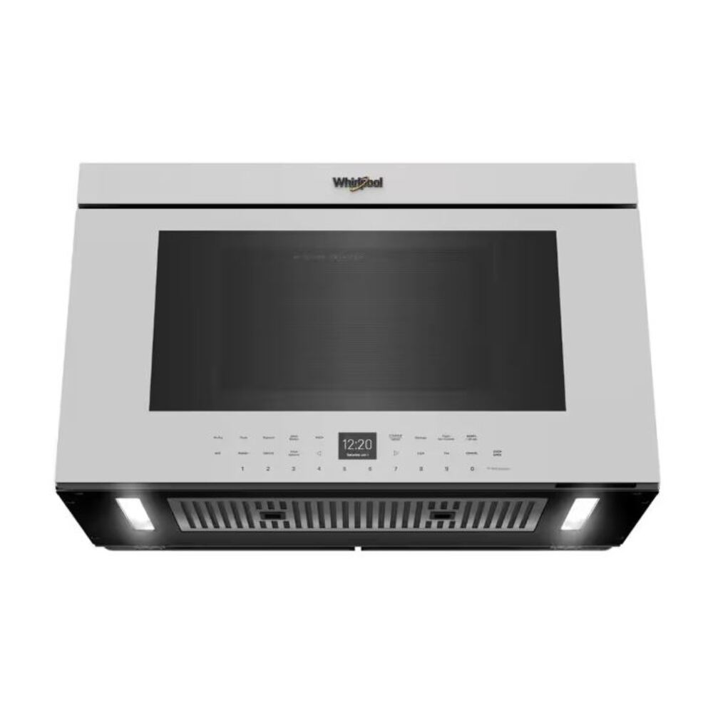 Whirlpool WMMF7330R 30 inch Over-the-Range Microwave with 400 CFM, 1.1 cu. ft. Capacity, 900 Cooking Watts, Tap-to-Open Door, Roast Mode, Air Fry Mode