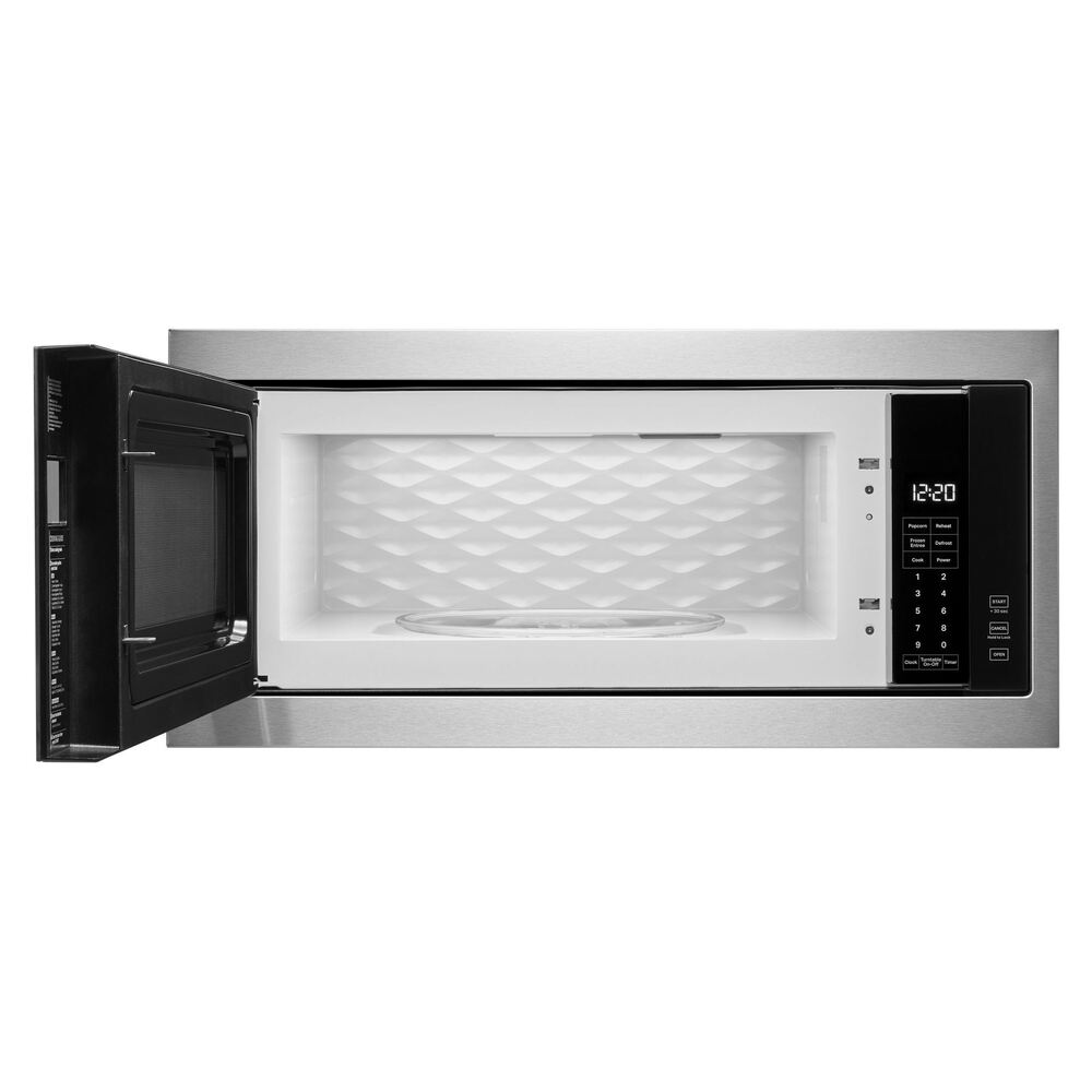 Whirlpool WMT50011KS 30 inch 1.1 cu. ft. Built-In Microwave with Slim Trim Kit in Stainless Steel