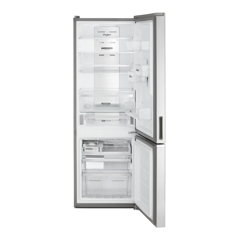 Whirlpool WRB543CMJ 24 inch Bottom Freezer Refrigerator with 12.7 cu. ft. Capacity, Adjustable Hide-Away Shelf
