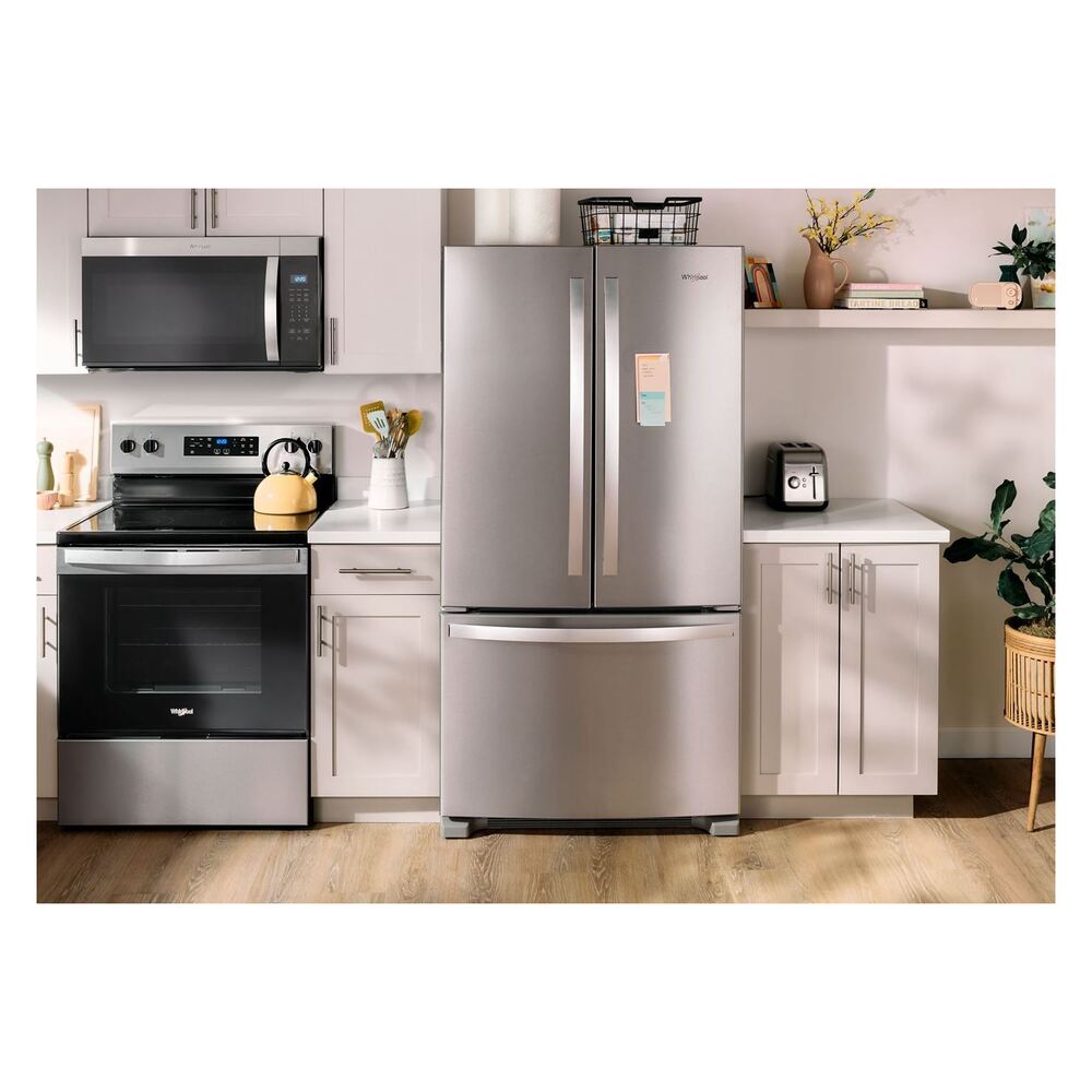 Whirlpool WRFC2036R 36 inch Freestanding French Door Bottom Mount Refrigerator 20 cu. ft. Capacity, Counter Depth, Energy Star