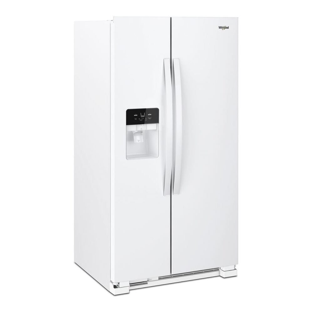 Whirlpool WRS325SDH 36 inch Wide Side by Side Refrigerator with 25 cu. ft. Capacity, Frameless Glass Shelves, Adjustable Gallon Door Bins, Adaptive Defrost