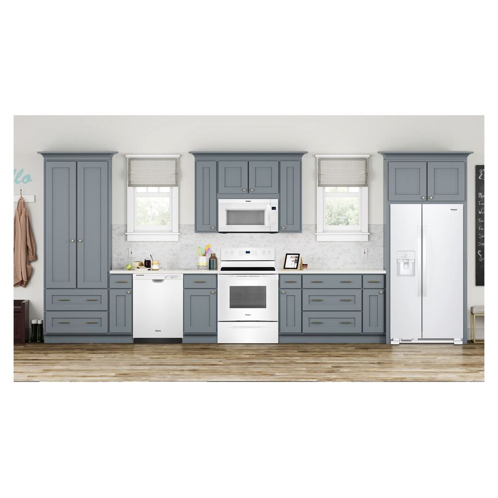 Whirlpool WRS325SDH 36 inch Wide Side by Side Refrigerator with 25 cu. ft. Capacity, Frameless Glass Shelves, Adjustable Gallon Door Bins, Adaptive Defrost
