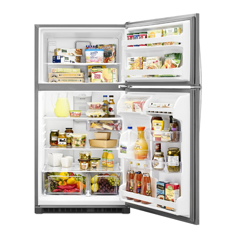 Whirlpool WRT311FZD 33" Top-Freezer Refrigerator with 20 Cu. Ft. Capacity, LED Interior Lighting
