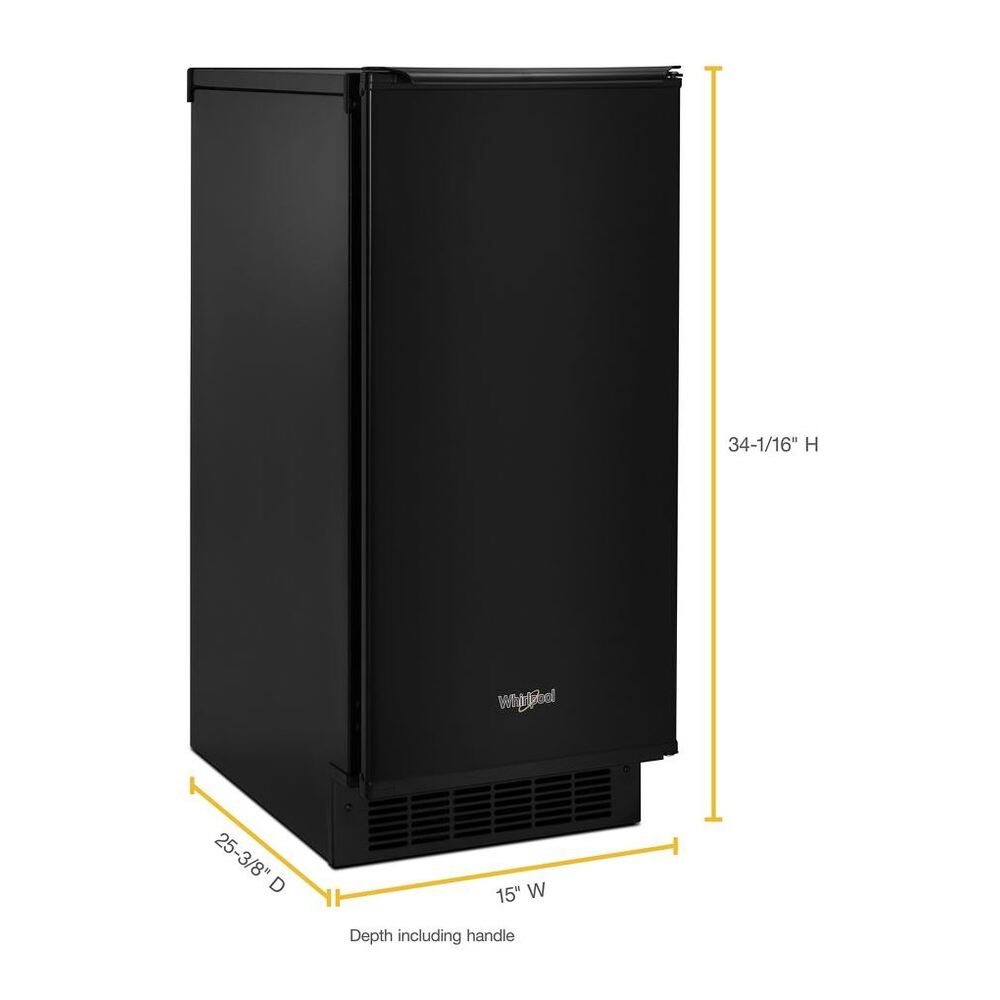 Whirlpool WUI75X15H 15 inch Built-In Ice Maker with 25 lbs. Storage Capacity, Clear Ice, Ice Scoop