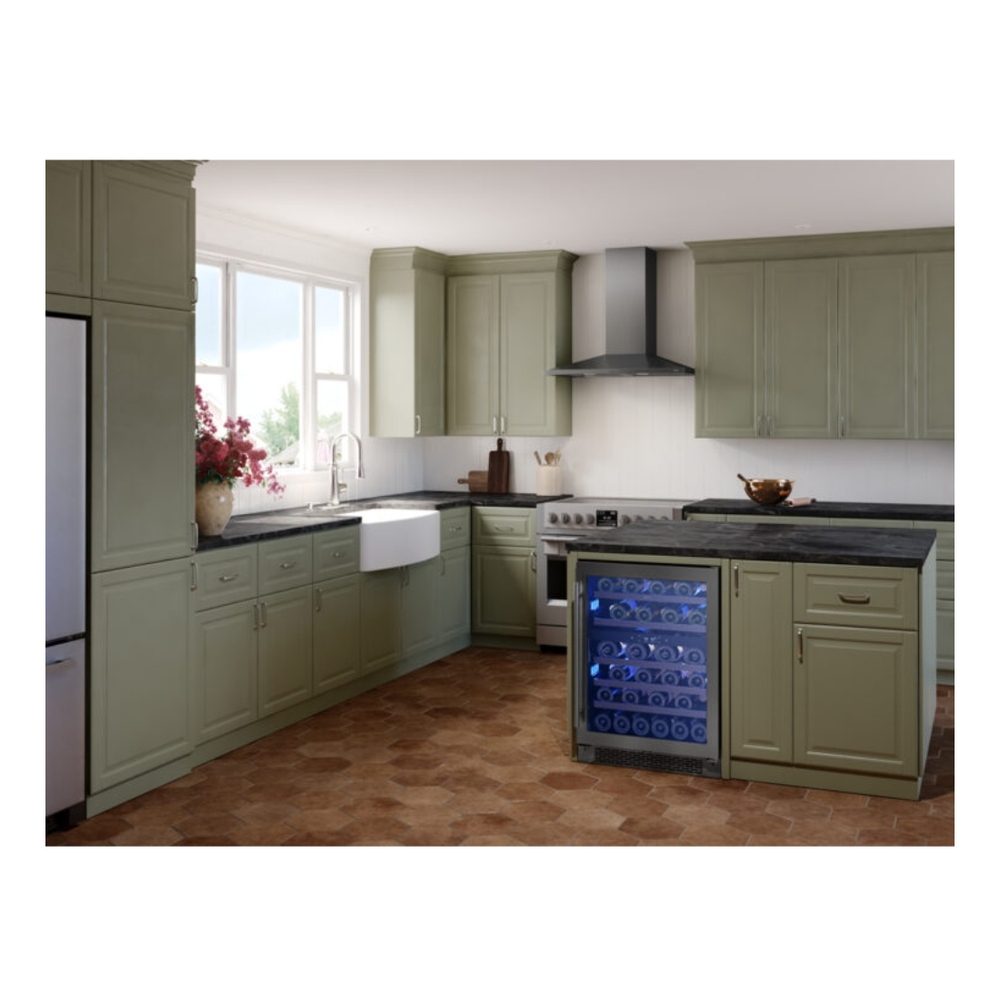 Zephyr ZANM90D 36 inch Core Series Anzio Wall Mount Hood with 600 CFM, LumiLight LED Lighting, Airflow Control Technology™ (ACT™), Low-Profile Body