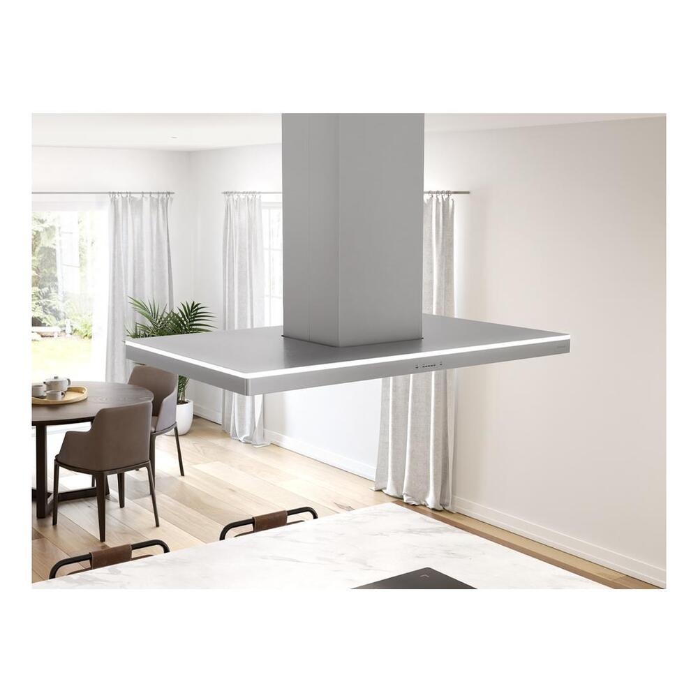 Zephyr ZLCM90CS 36 inch Luce Series Island Range Hood with 600 CFM, LumiLight LED Lighting, Airflow Control Technology™ (ACT™), Dual-Level Lighting, in Stainless Steel