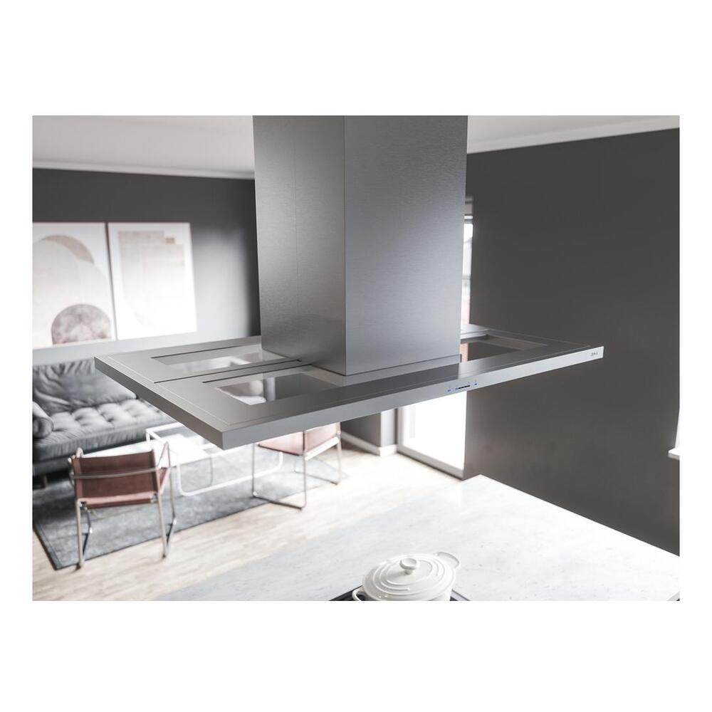 Zephyr ZMDM90BS 36 inch Modena Series Island Range Hood with 600 CFM, LumiLight LED Lighting, Airflow Control Technology™ (ACT™), ICON Touch® Controls, in Stainless Steel