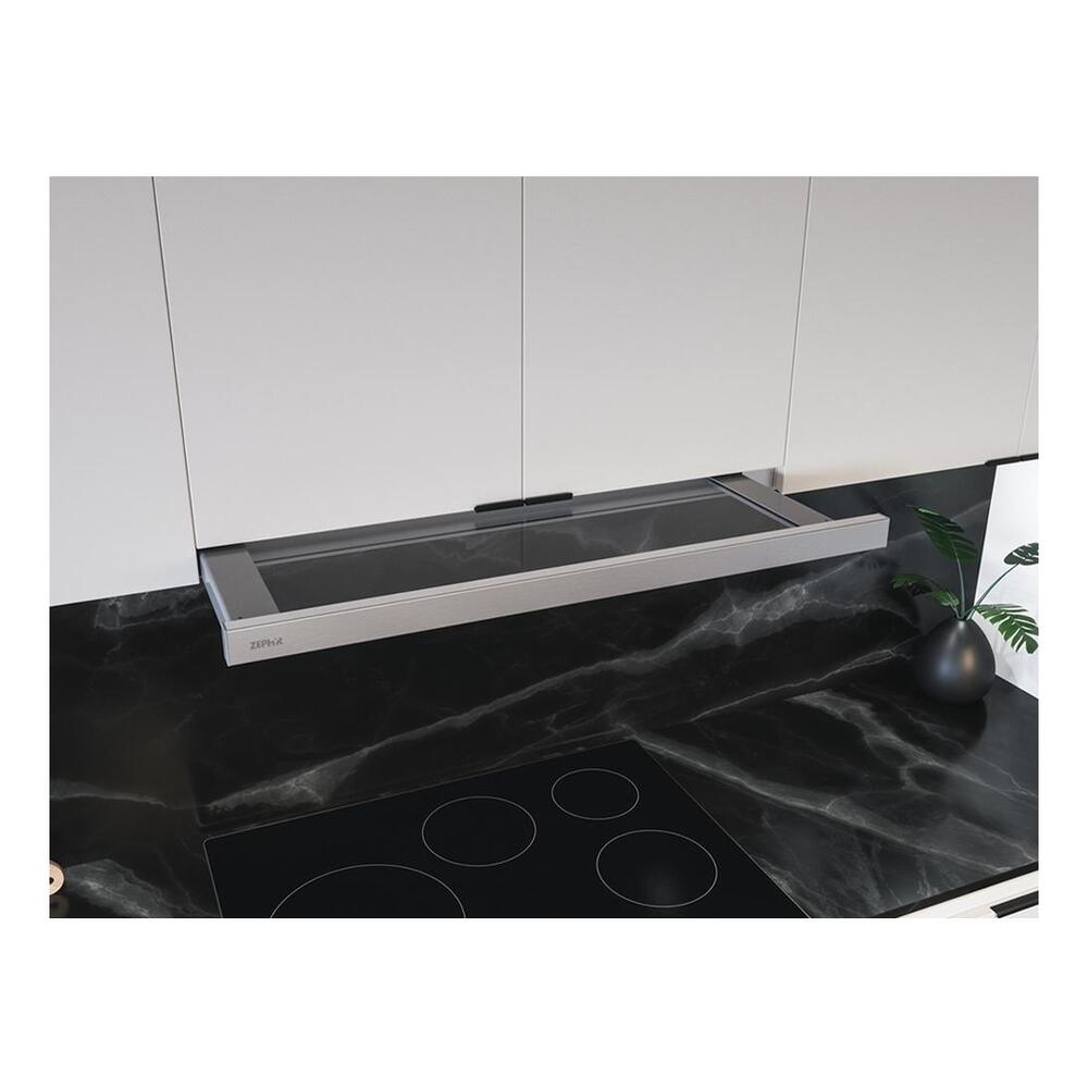 Zephyr ZPIE30B290 30 inch Pisa Series Under-Cabinet Range Hood with 400 CFM, LumiLight LED Lighting, Mechanical Slide Controls, Aluminum Mesh Filter