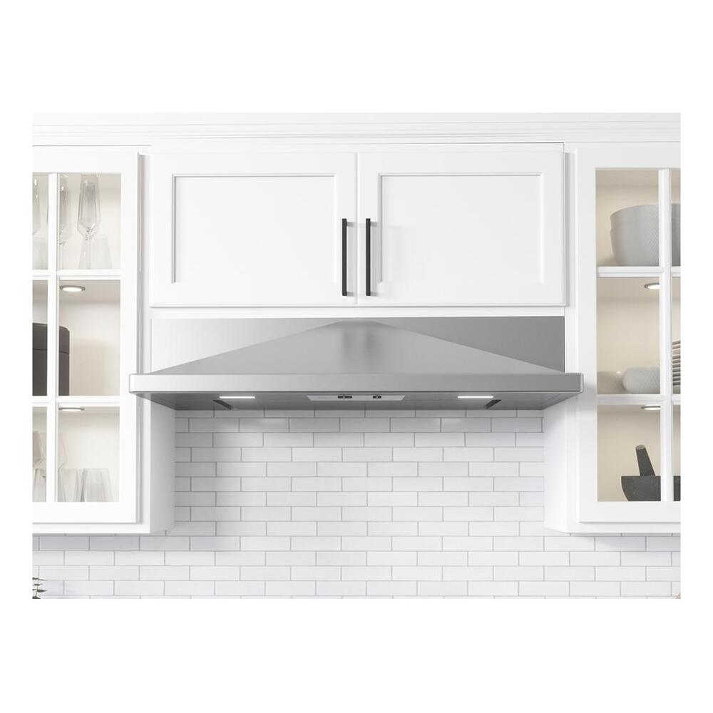 Zephyr ZPYE36BS 36 inch Pyramid Series Under-Cabinet Range Hood with 400 CFM, LumiLight LED Lighting, Dual-Level Lighting, Aluminum Mesh Filters, in Stainless Steel