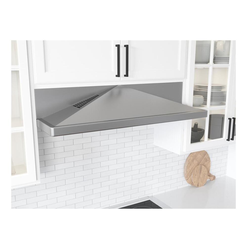 Zephyr ZPYE36BS 36 inch Pyramid Series Under-Cabinet Range Hood with 400 CFM, LumiLight LED Lighting, Dual-Level Lighting, Aluminum Mesh Filters, in Stainless Steel